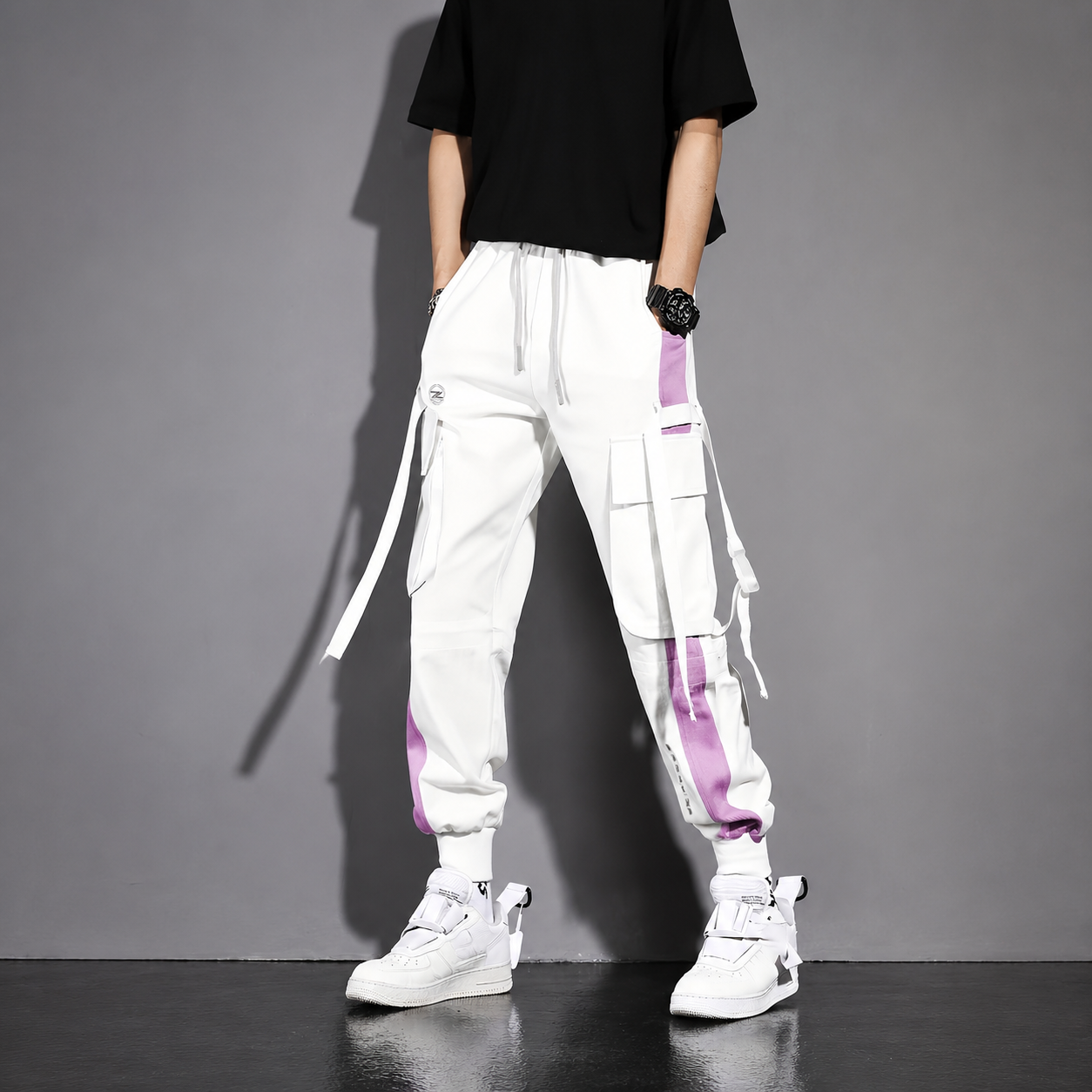 Multi Pocket Jogger Overalls For Casual Wear For Men