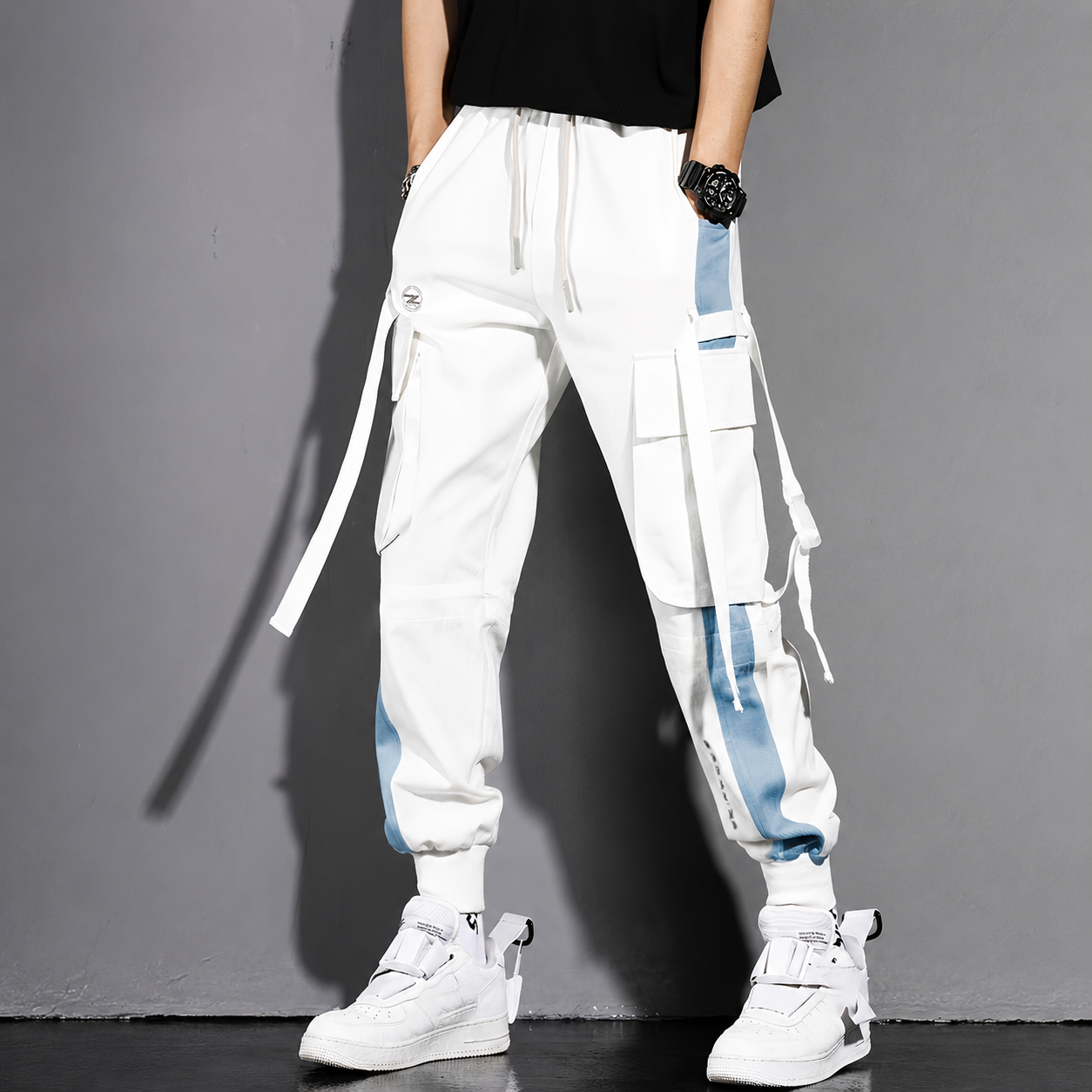 Multi Pocket Jogger Overalls For Casual Wear For Men