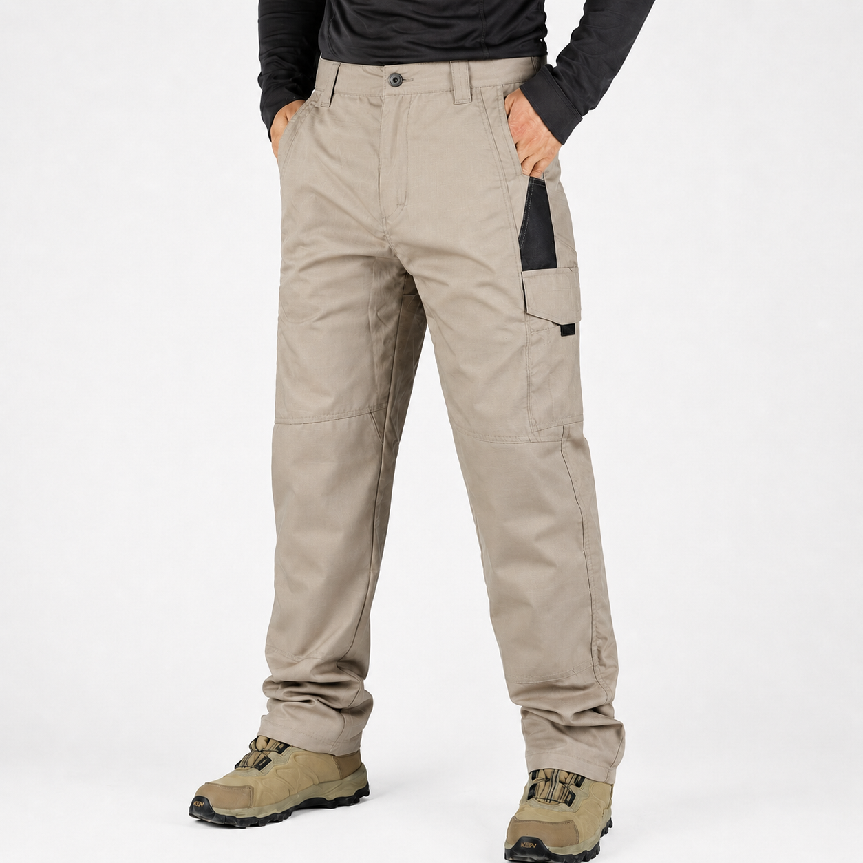 Regular Fit Tactical Cargo Pants With Pockets For Men