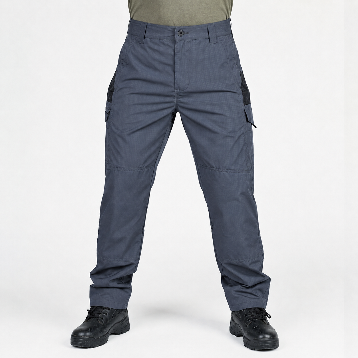 Regular Fit Tactical Cargo Pants With Pockets For Men