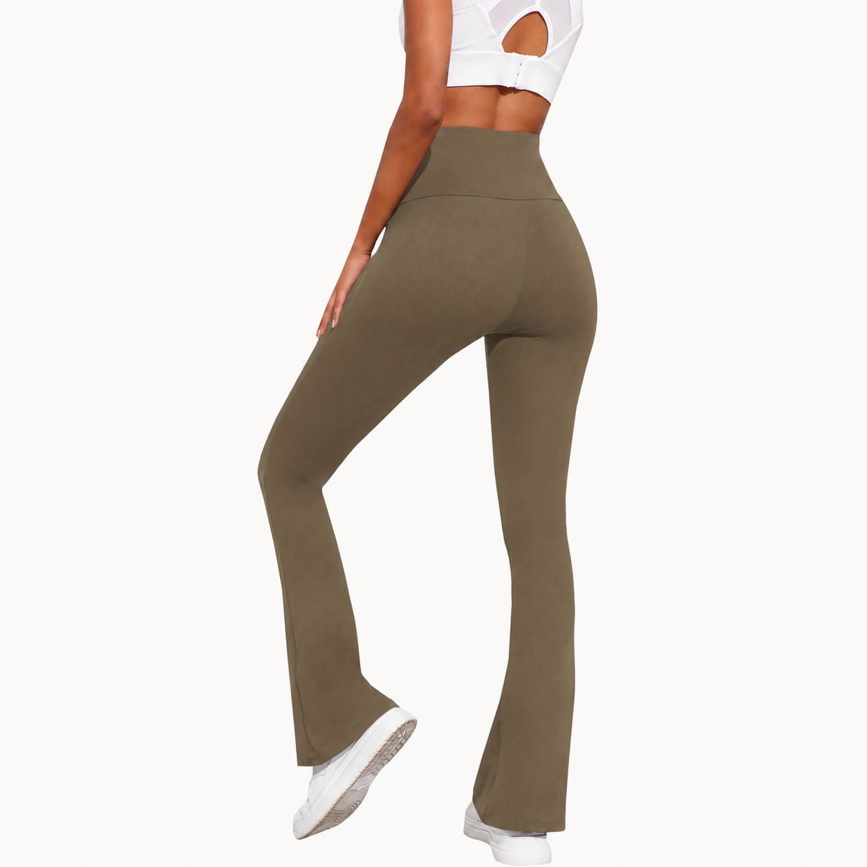 High Rise Flare Bootcut Stretchable Pants