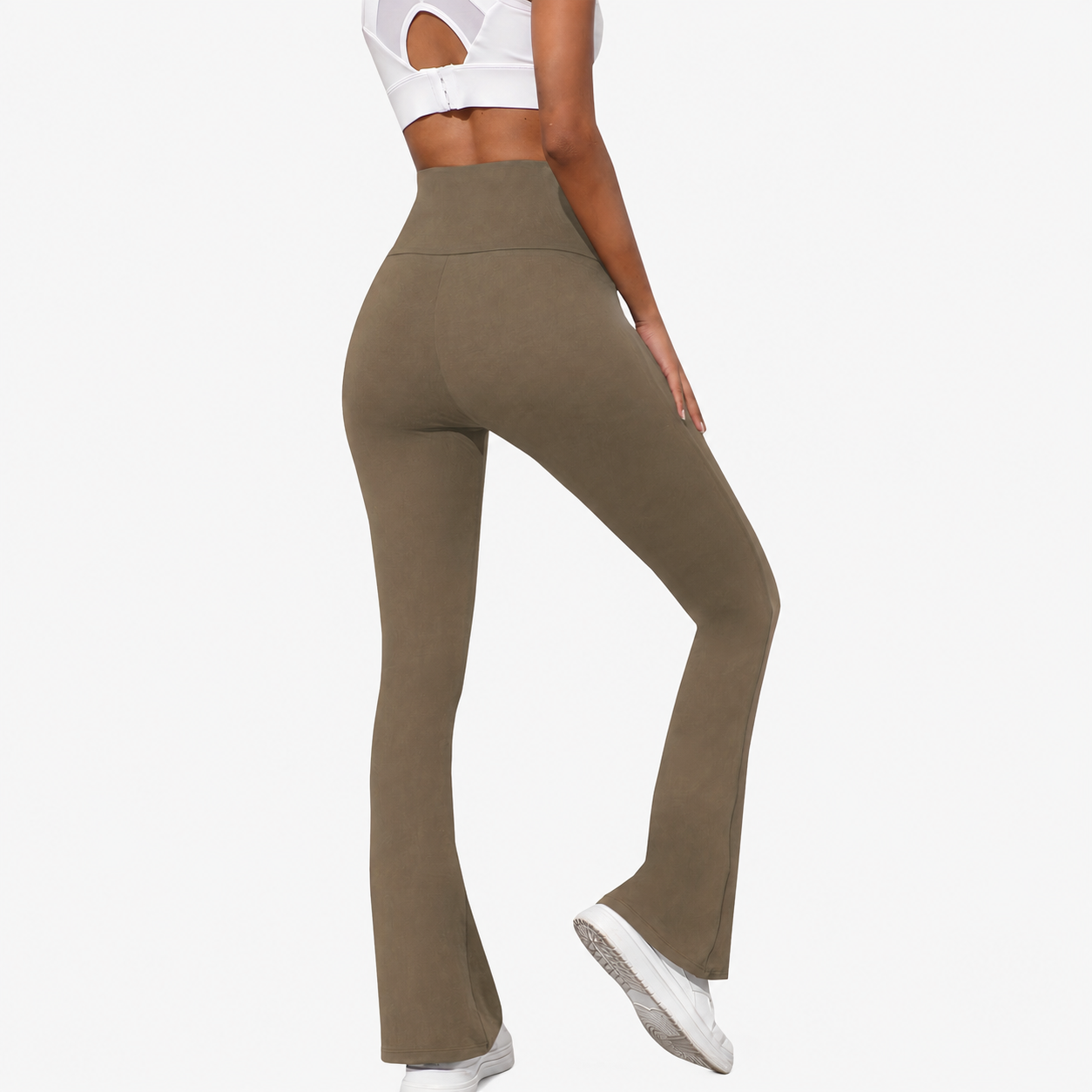 High Rise Flare Bootcut Stretchable Pants