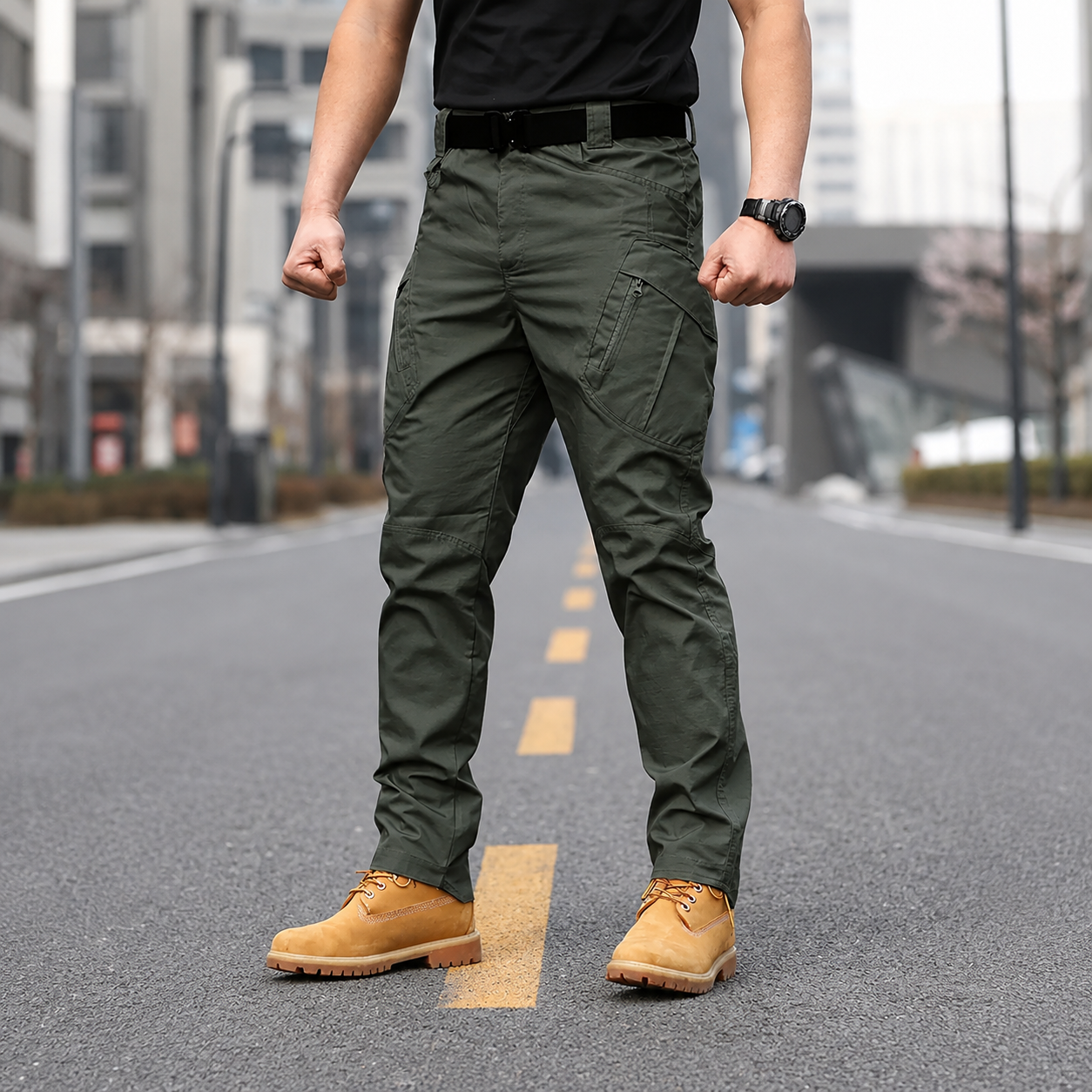 Casual Tactical Cargo Pants With Multi Pockets For Men
