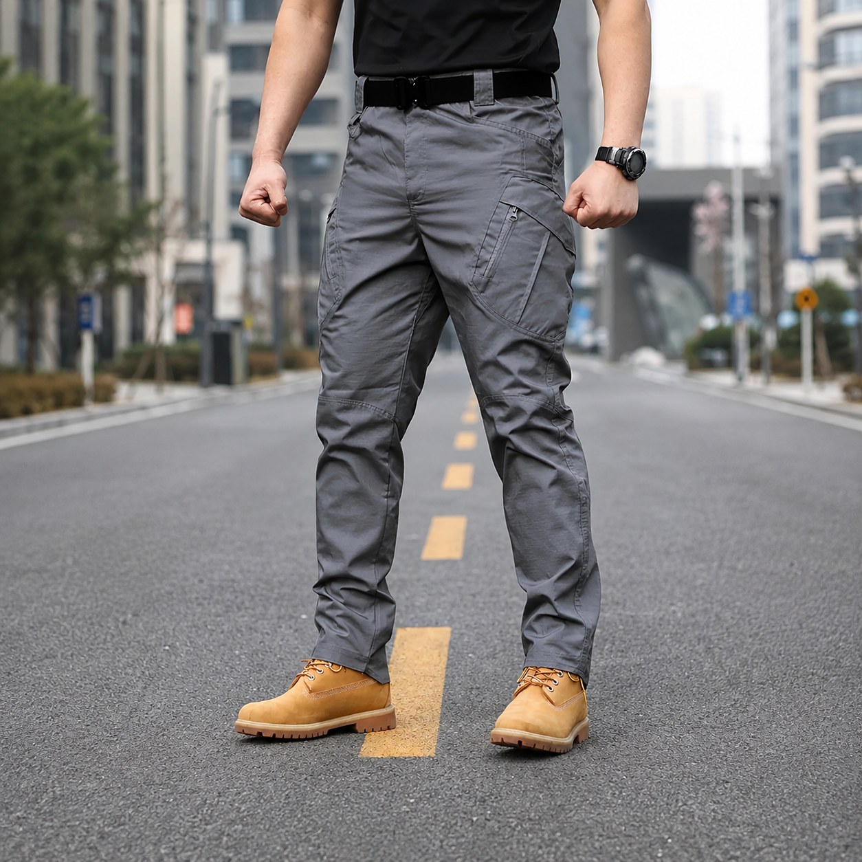 Casual Tactical Cargo Pants With Multi Pockets For Men