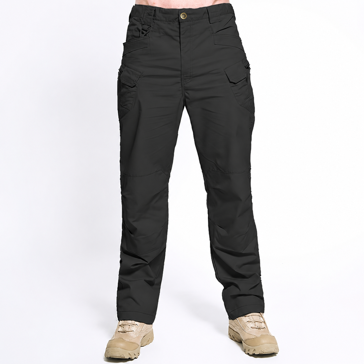 Utility Cargo Pants with Multiple Pockets for Men