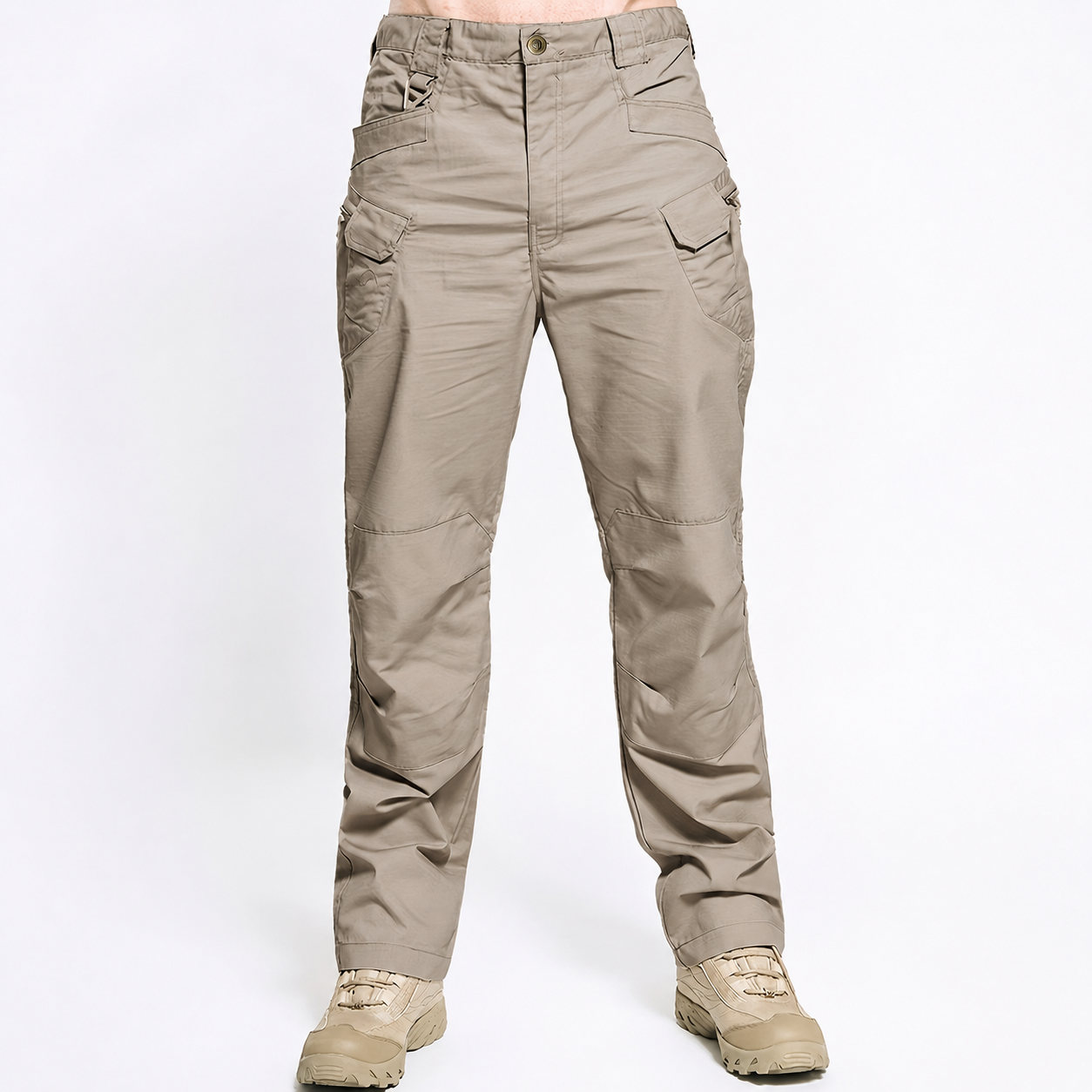 Utility Cargo Pants with Multiple Pockets for Men