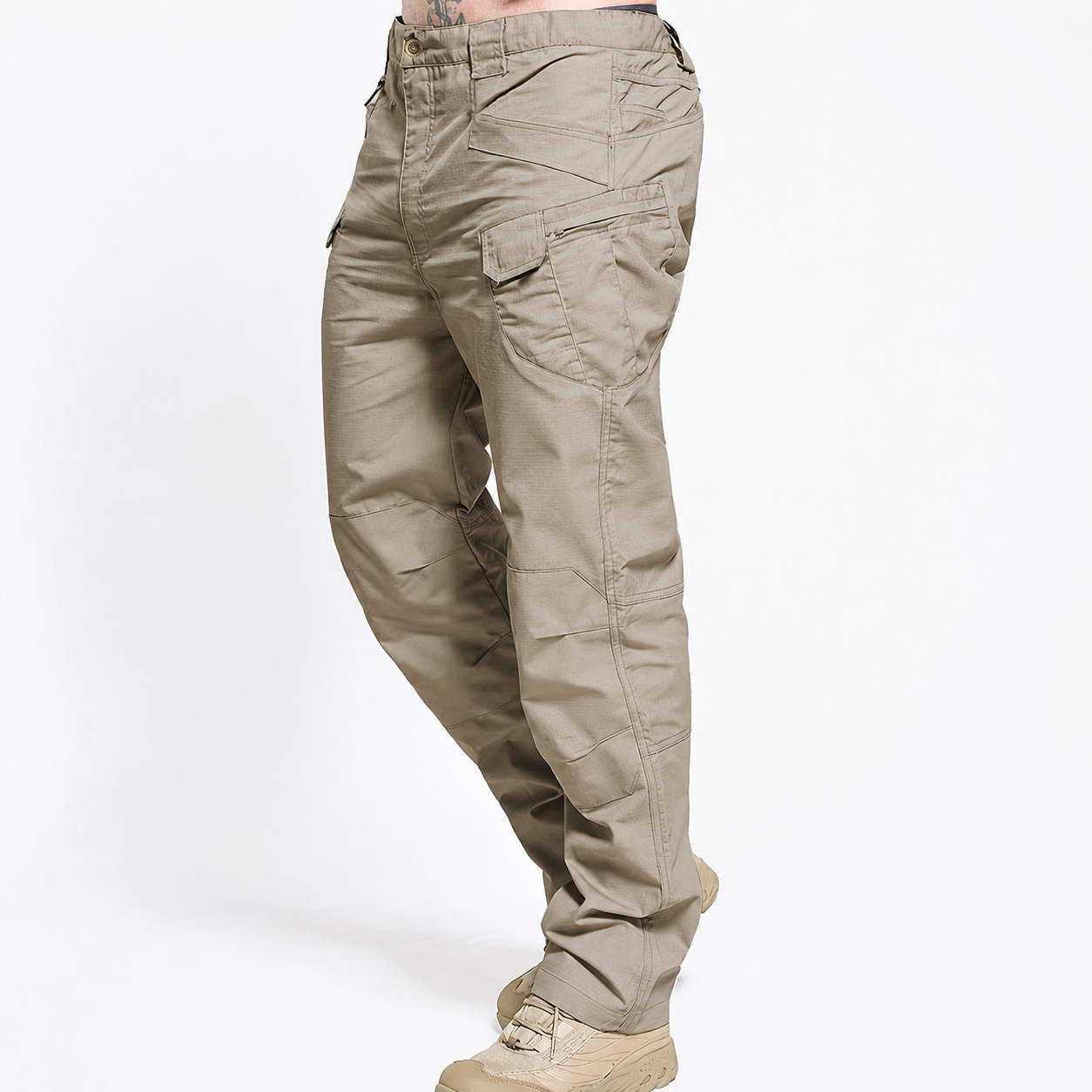 Utility Cargo Pants with Multiple Pockets for Men