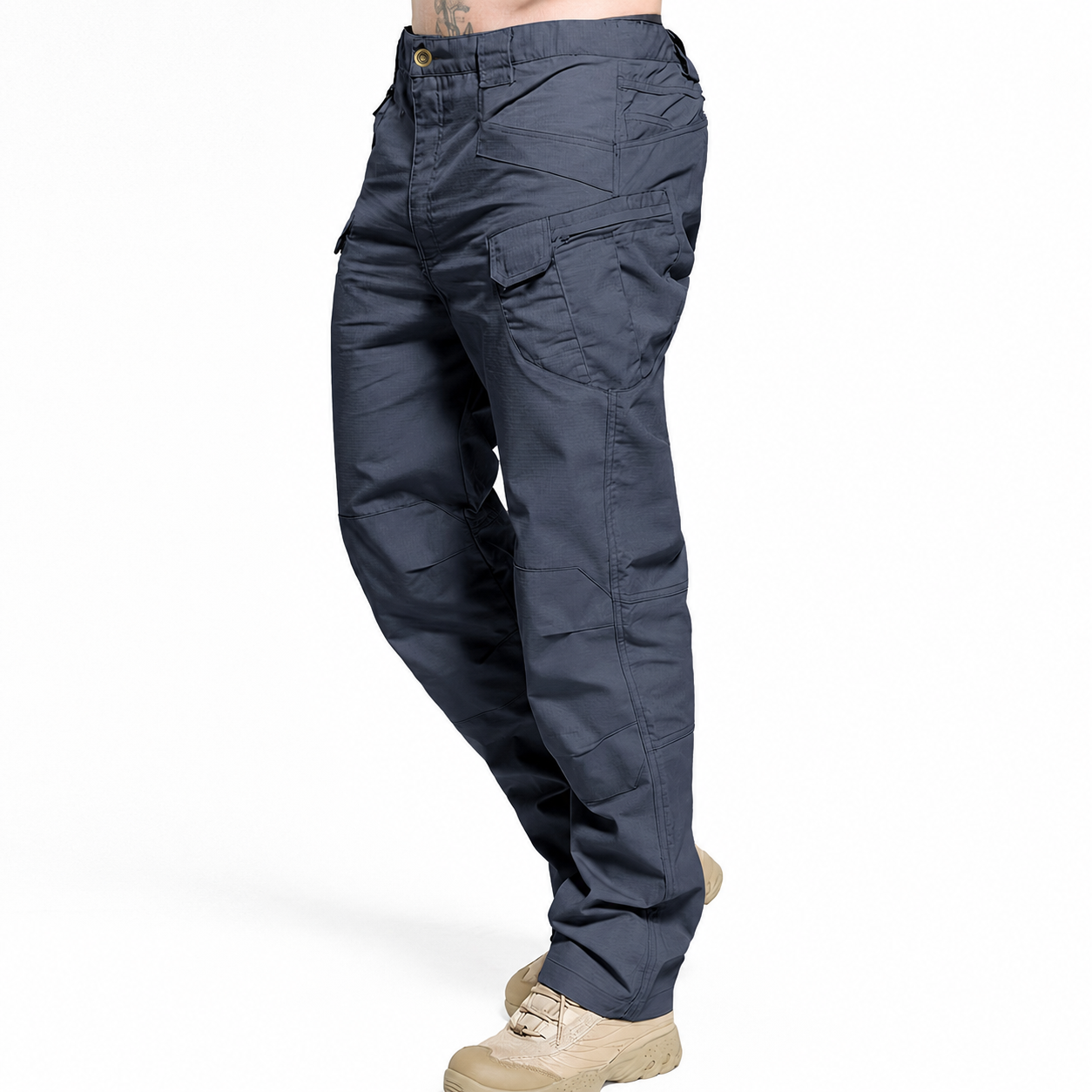 Utility Cargo Pants with Multiple Pockets for Men