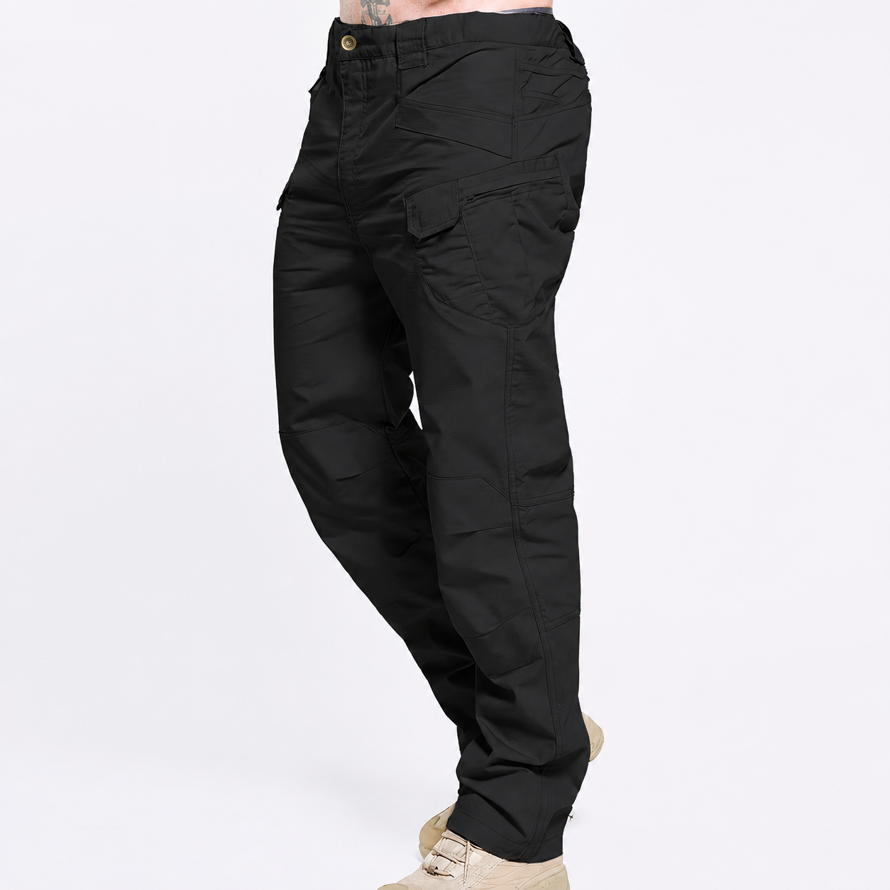Utility Cargo Pants with Multiple Pockets for Men