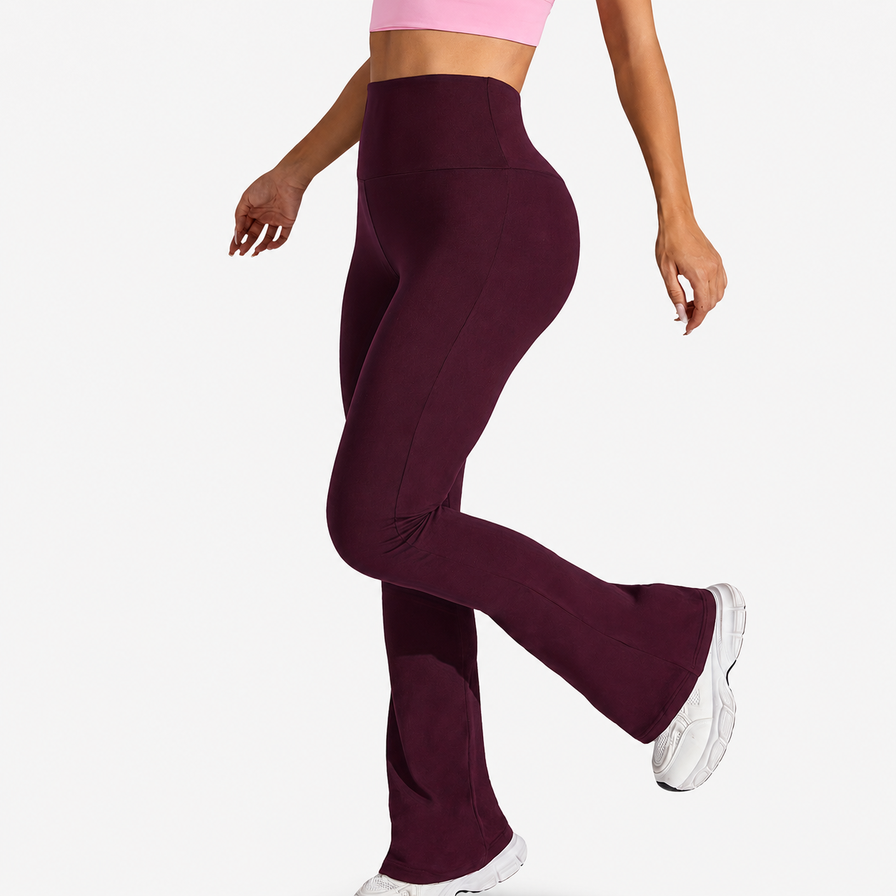 Plus Size High Rise Flared Yoga Pants For Women