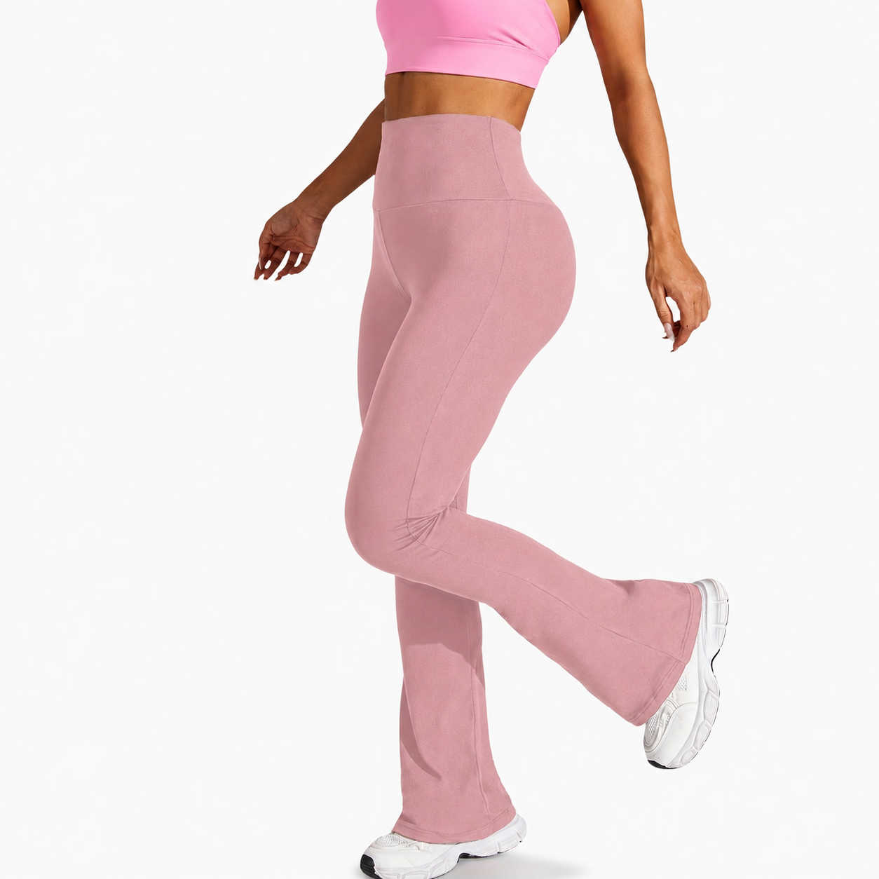 Plus Size High Rise Flared Yoga Pants For Women