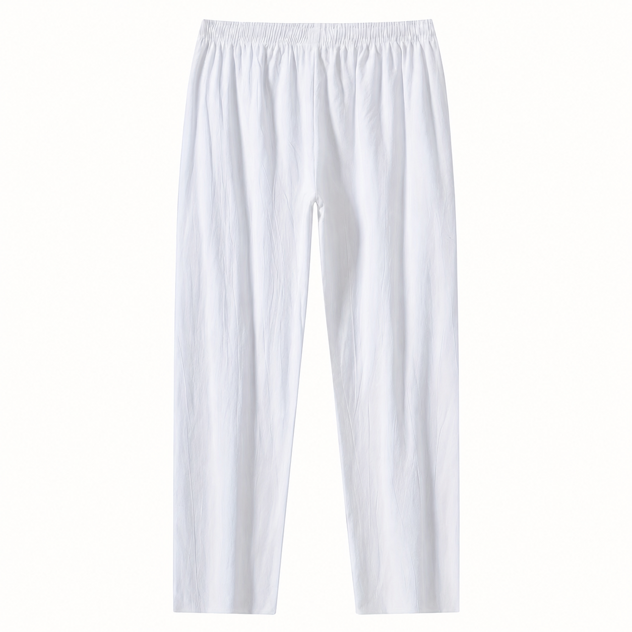 Soft Relaxed Fit Drawstring Trousers with Pockets for Men