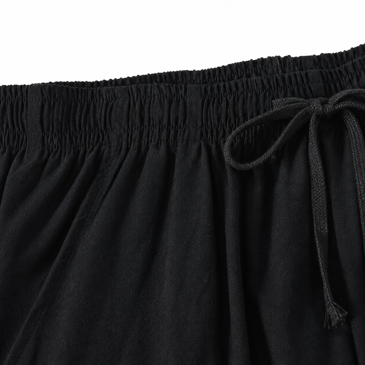 Soft Relaxed Fit Drawstring Trousers with Pockets for Men