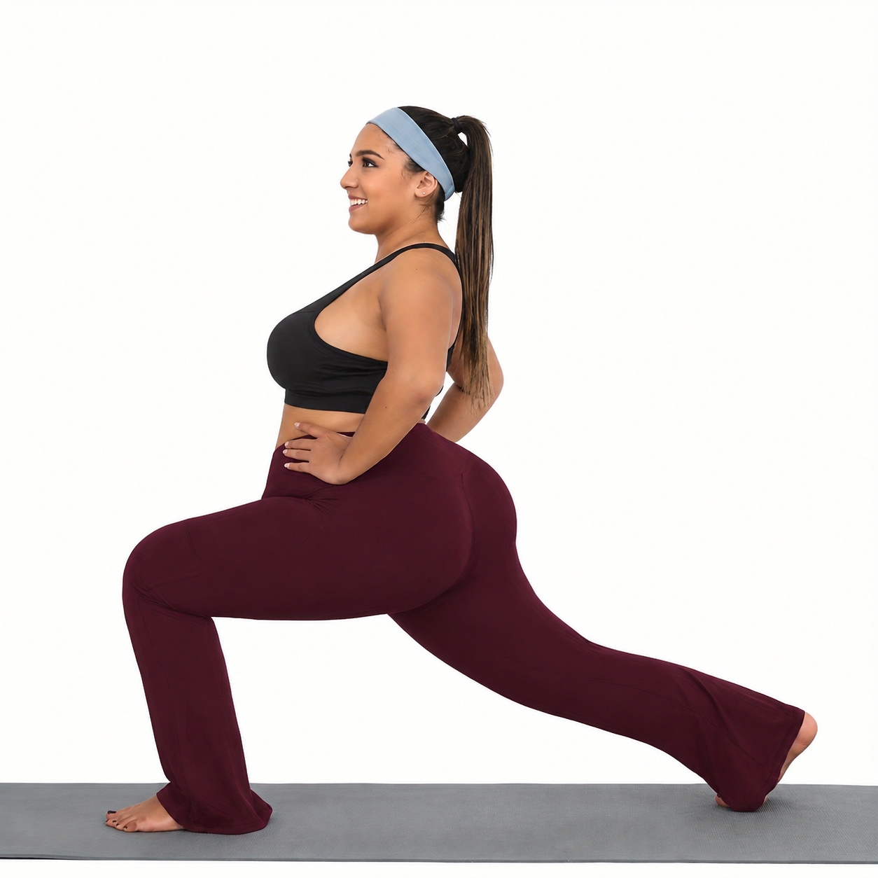 Plus Size High Rise Flared Yoga Pants For Women