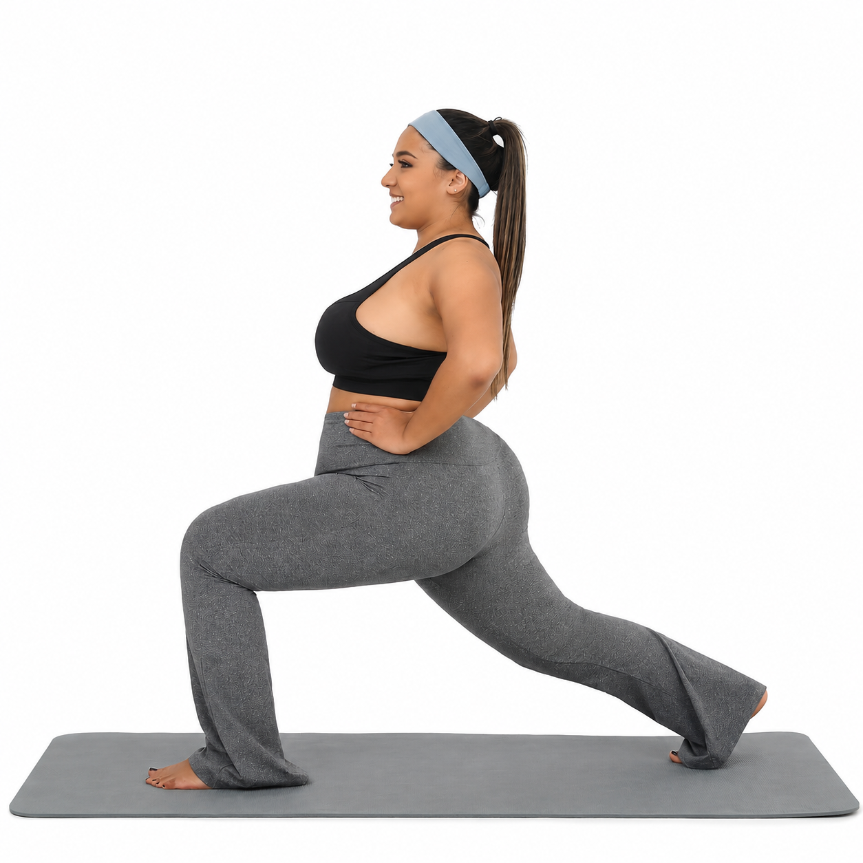 Plus Size High Rise Flared Yoga Pants For Women