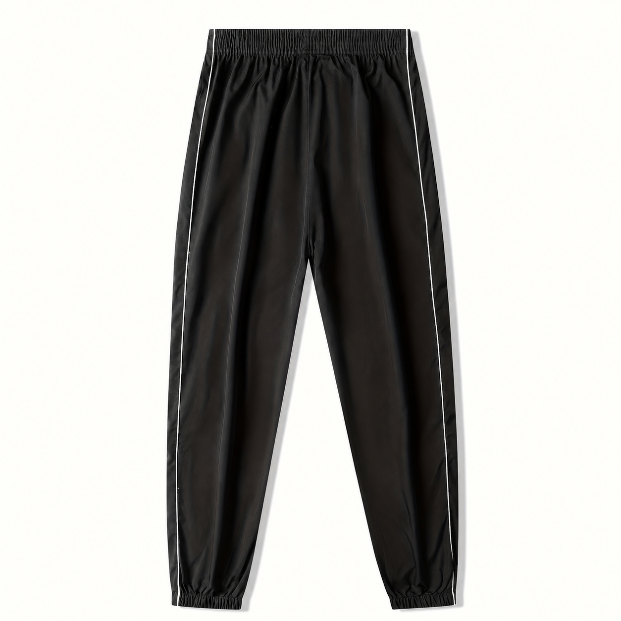 Reflective Stripe Jogger Pants with Elastic Cuffs for Men