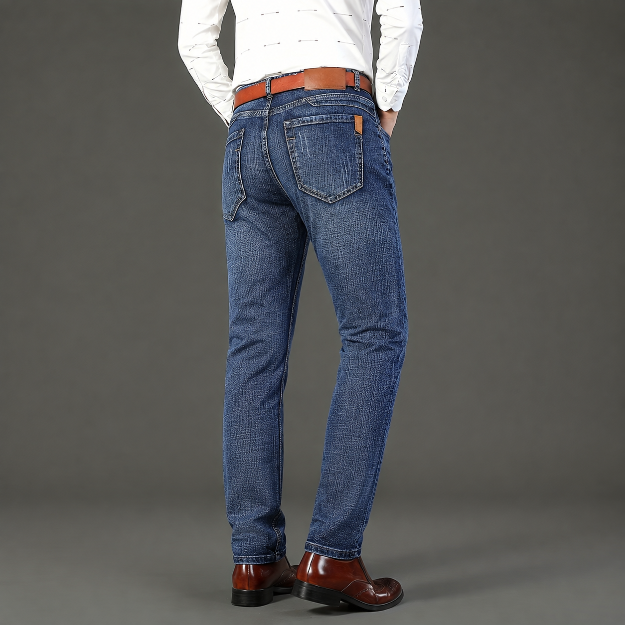 Casual Lightweight Stretch Denim Pants For Men