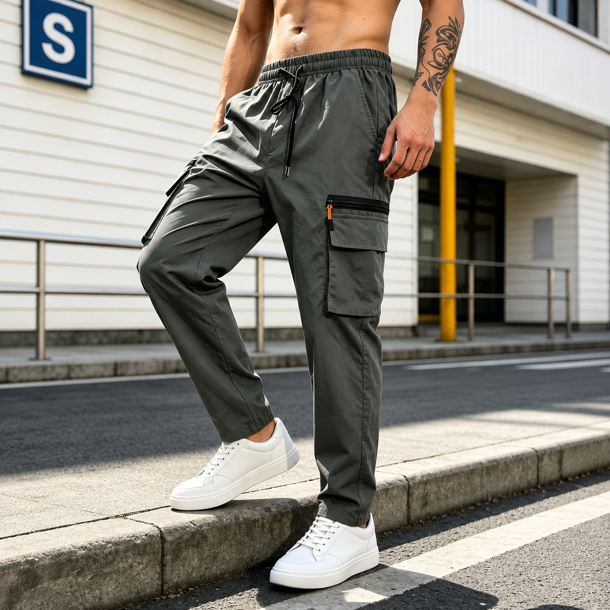 Casual Loose Outdoor Sports Work Pants For Men