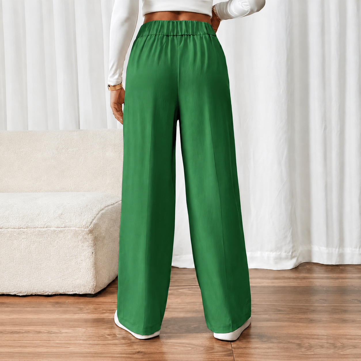 Elegant Straight Leg Formal Business Trousers For Women