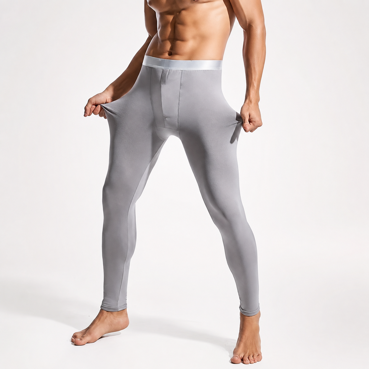 Casual Thickened Warm Long Pants For Winter For Men