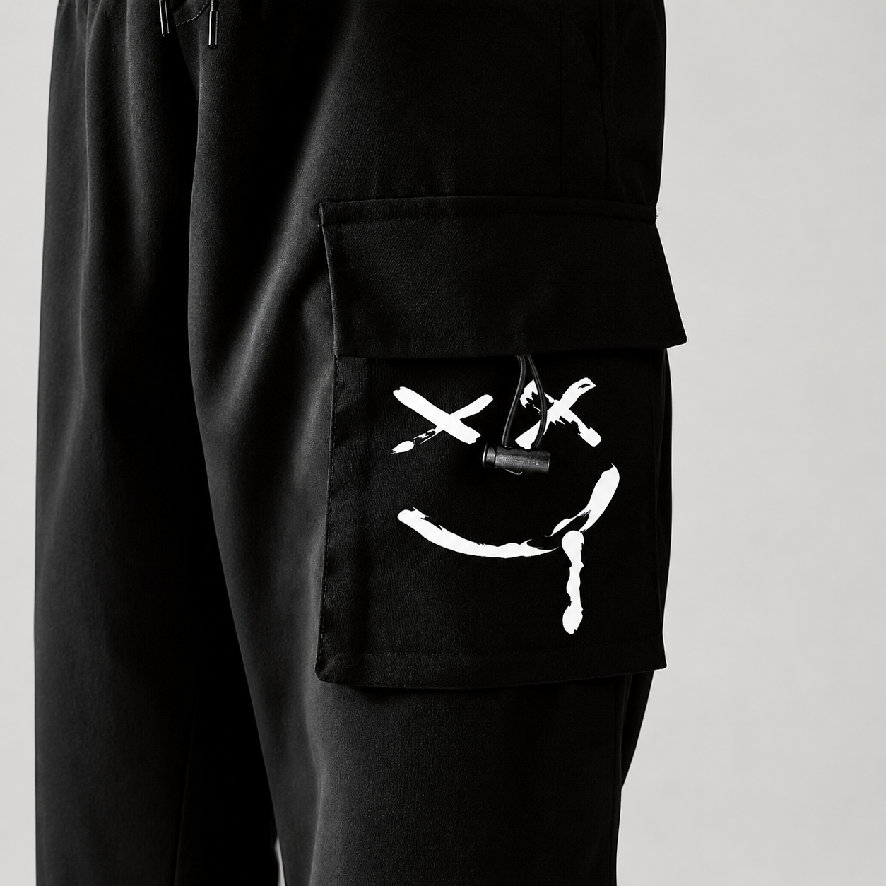 Pack of 2 Graphic Cargo Jogger Pants with Utility Pockets for Men