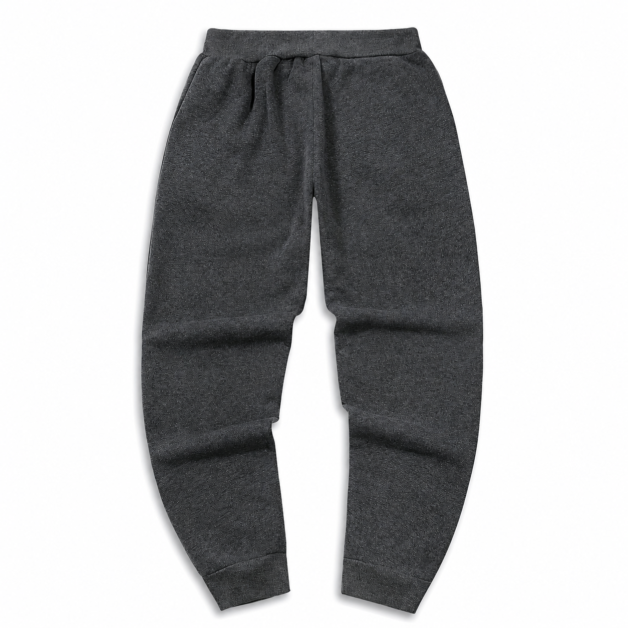 Casual Drawstring Jogger Sweatpants with Ribbed Cuffs for Men