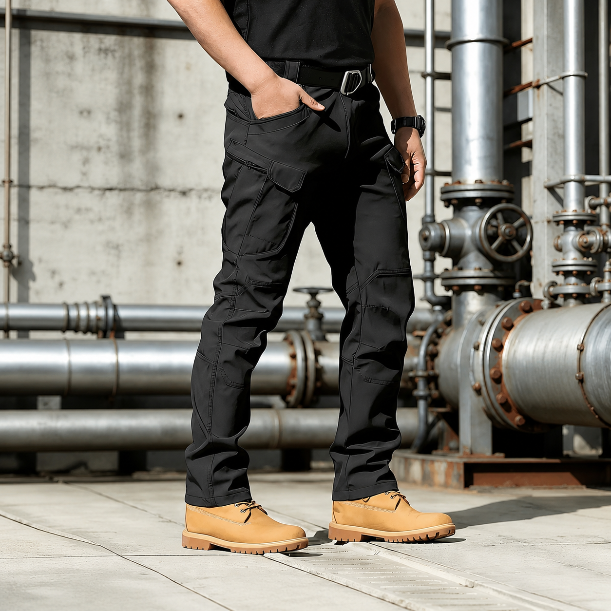 Tactical Utility Cargo Work Pants with Multiple Pockets for Men