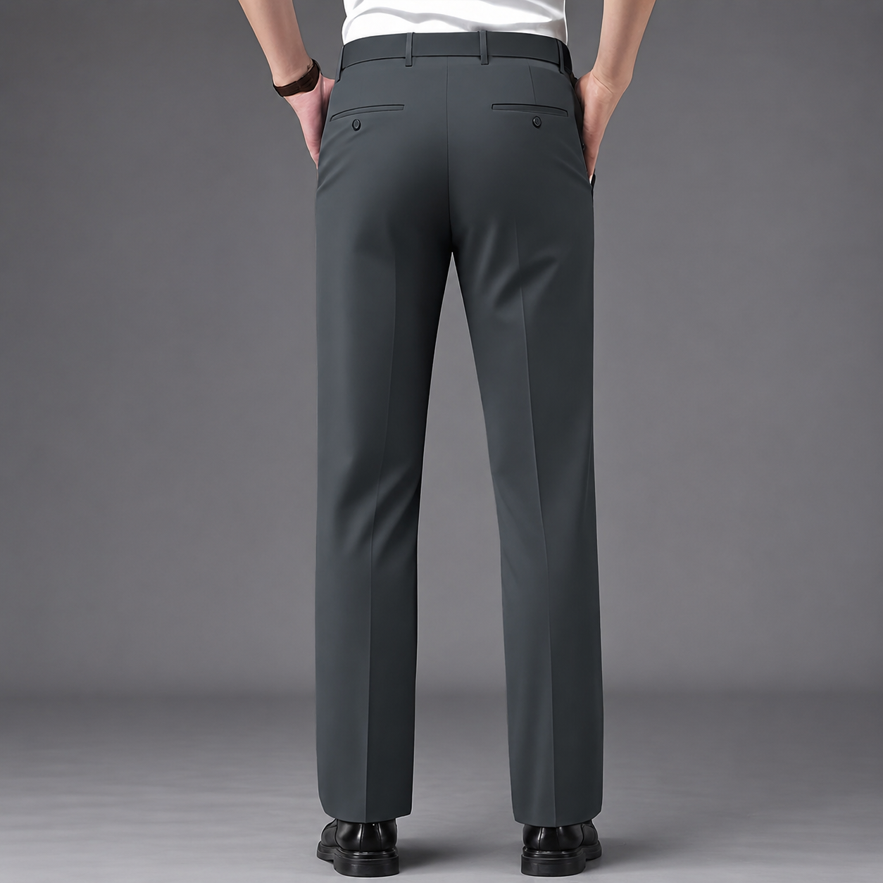 Casual Loose Fit Office Wear Pants For Men