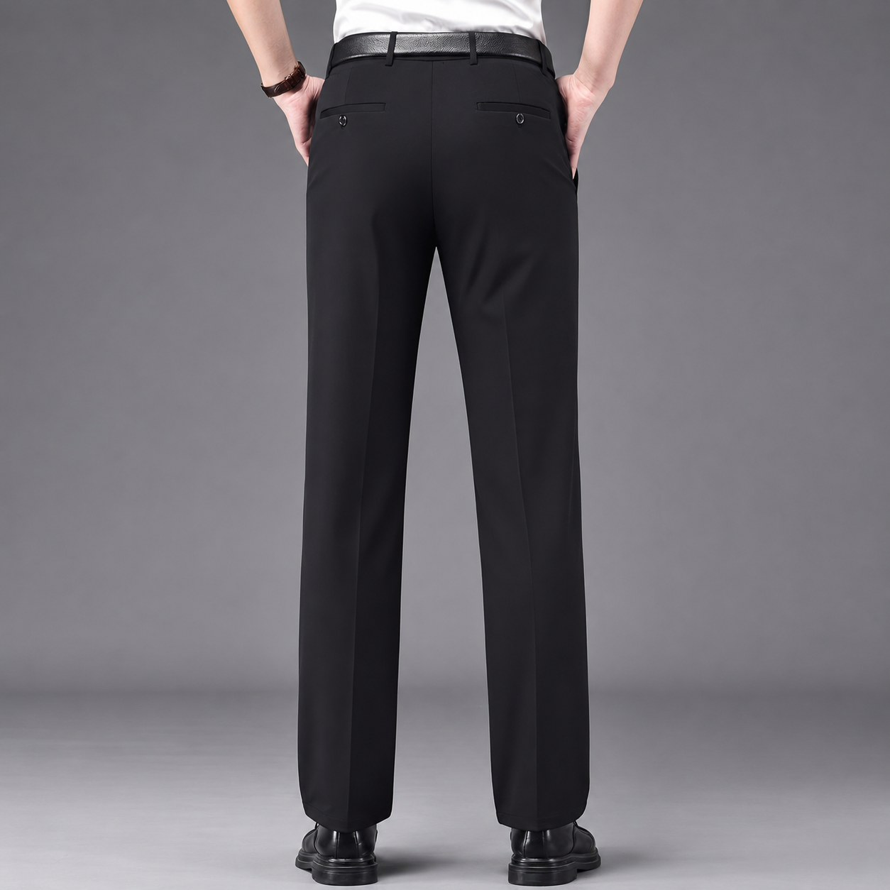 Casual Loose Fit Office Wear Pants For Men