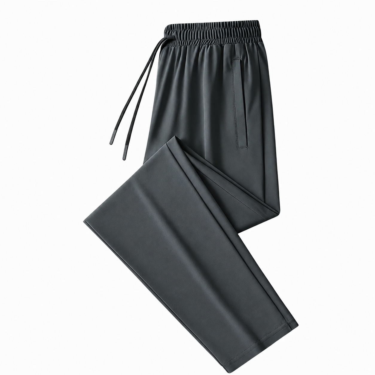 Drawstring Casual Pants with Zipper Pockets for Men