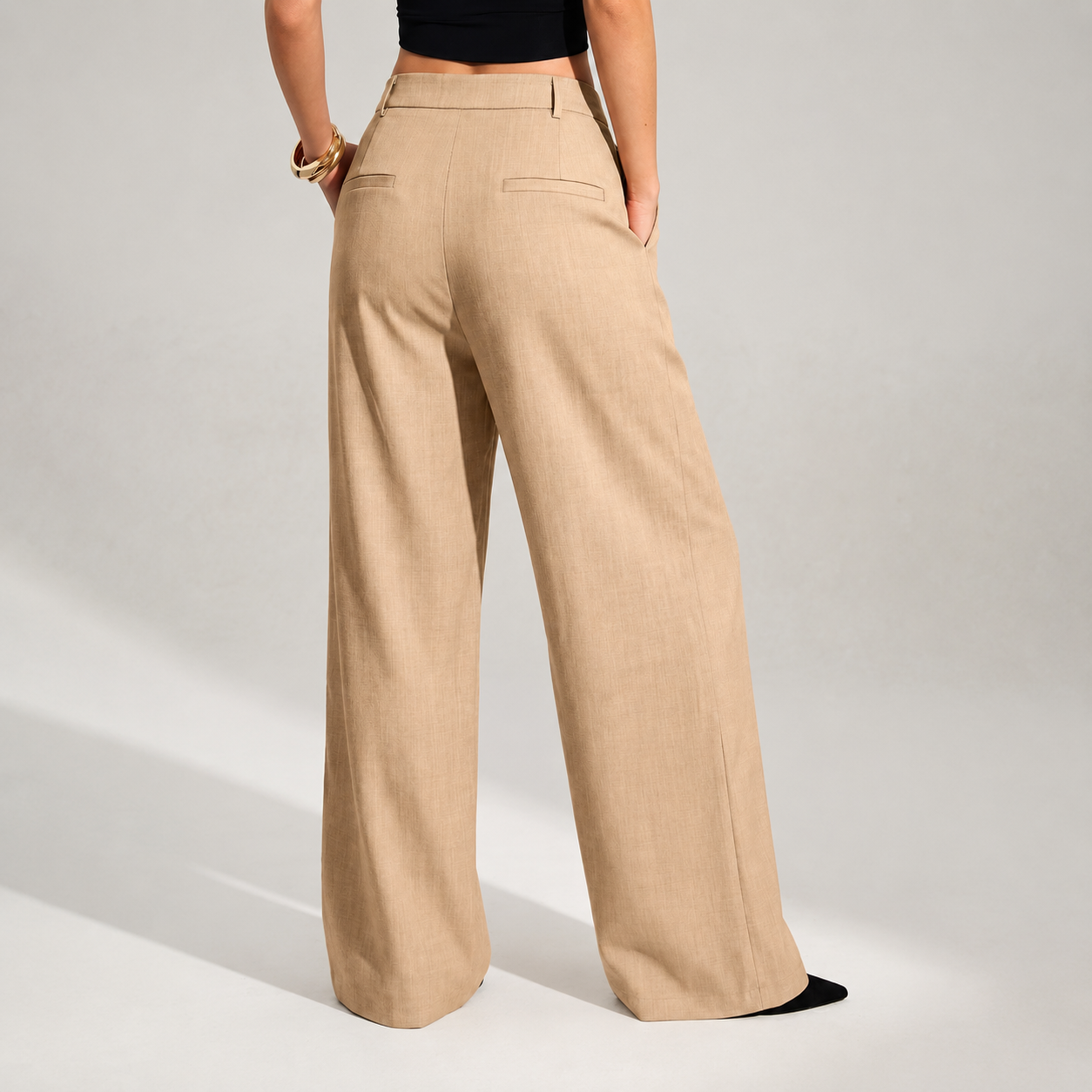 Classic Tailored Trousers with Pockets for Women