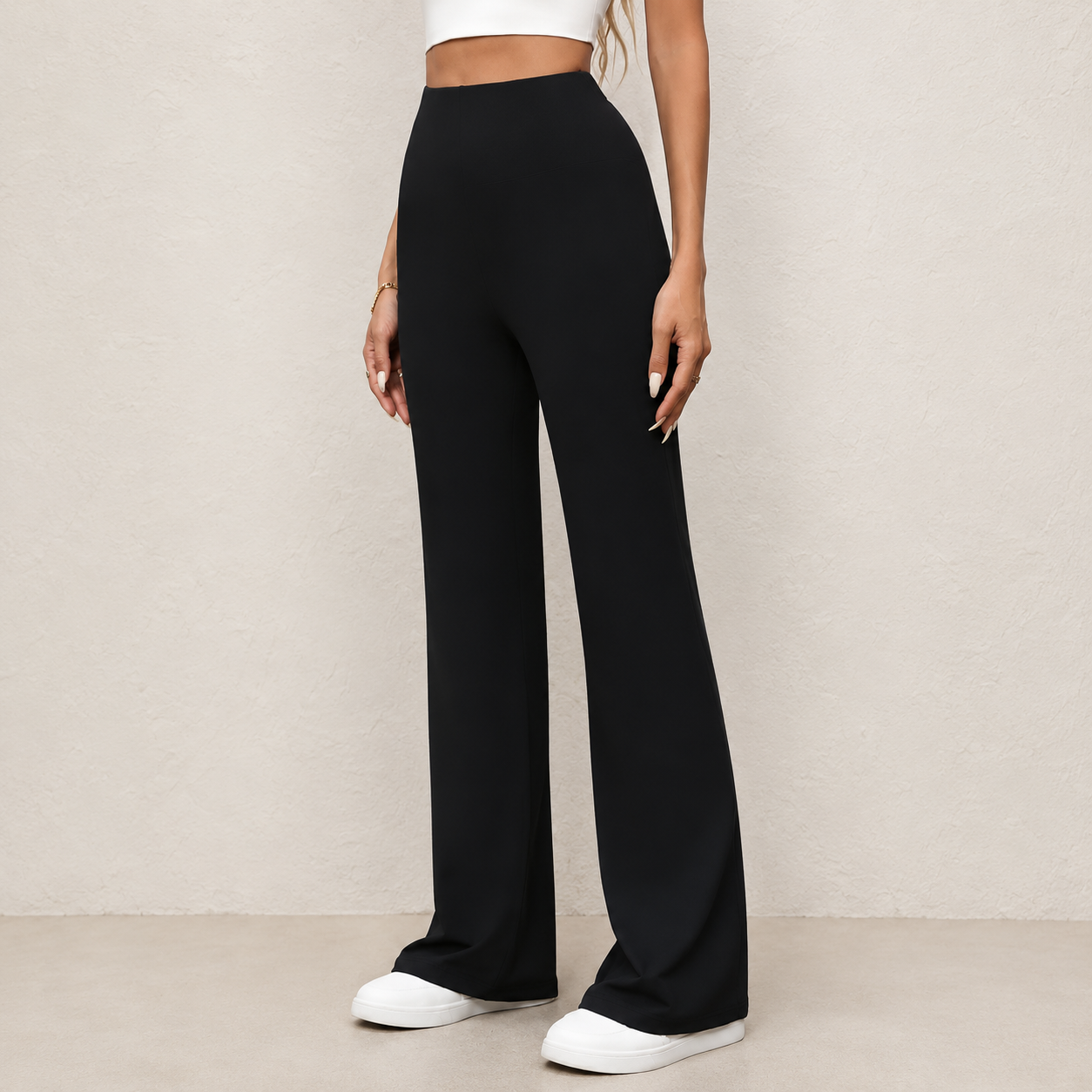 High Waisted Wide Leg Trousers For Women