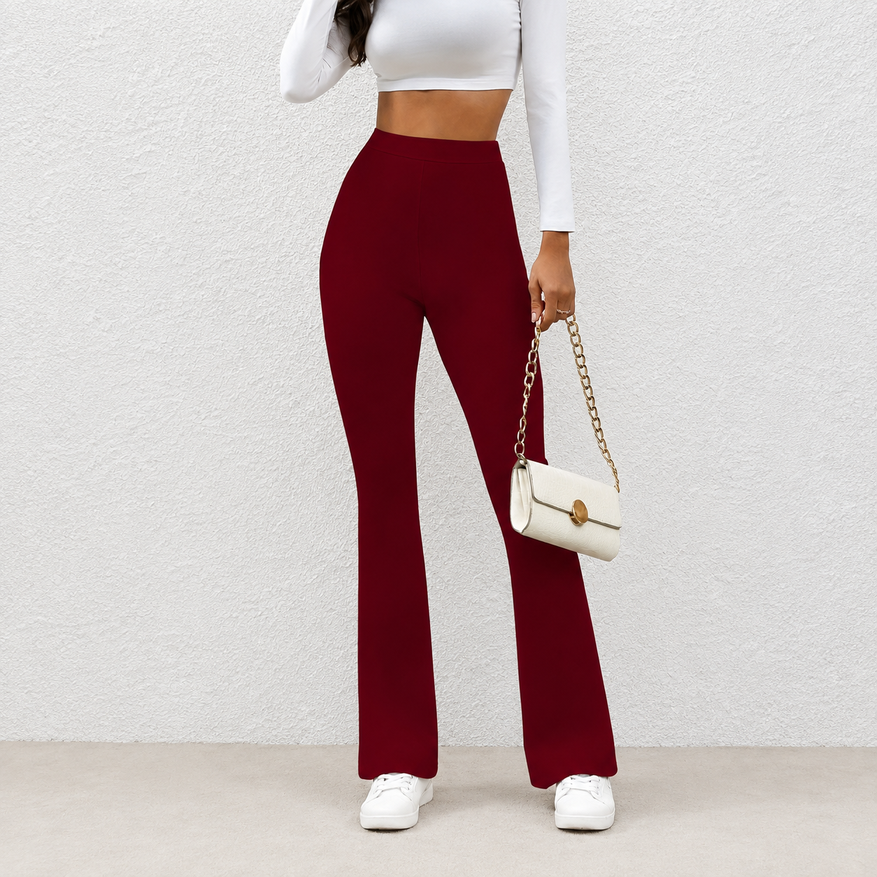 High Waisted Wide Leg Trousers For Women