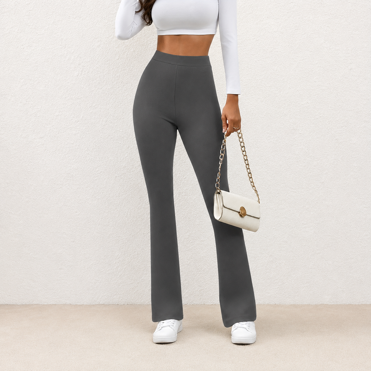 High Waisted Wide Leg Trousers For Women