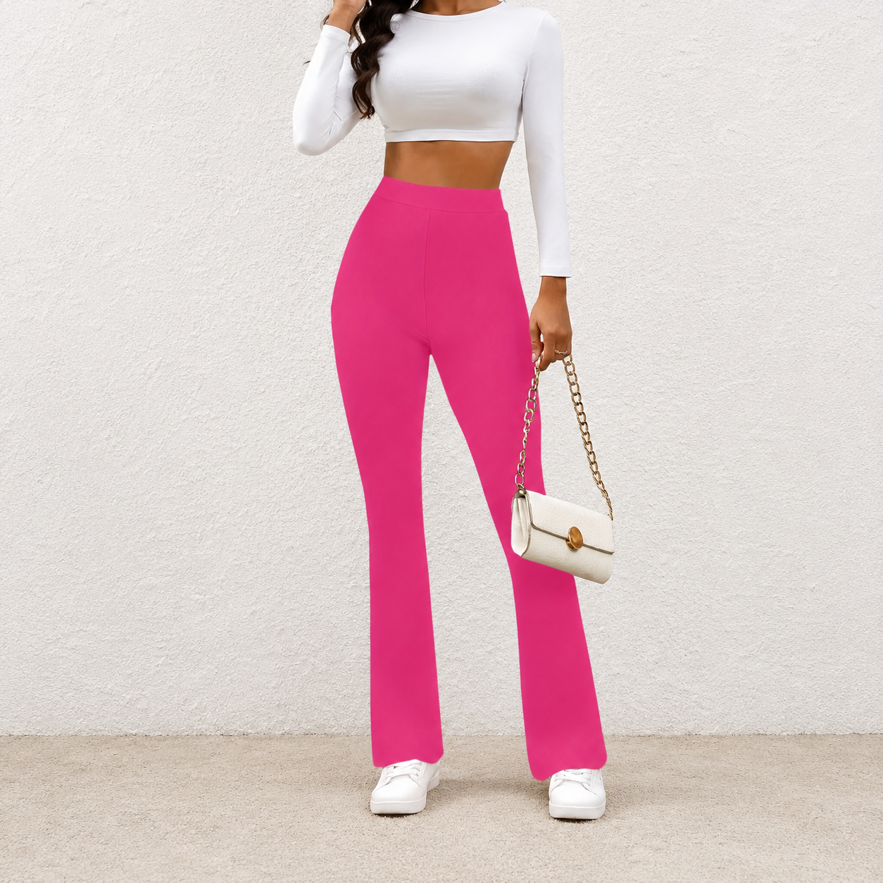 High Waisted Wide Leg Trousers For Women