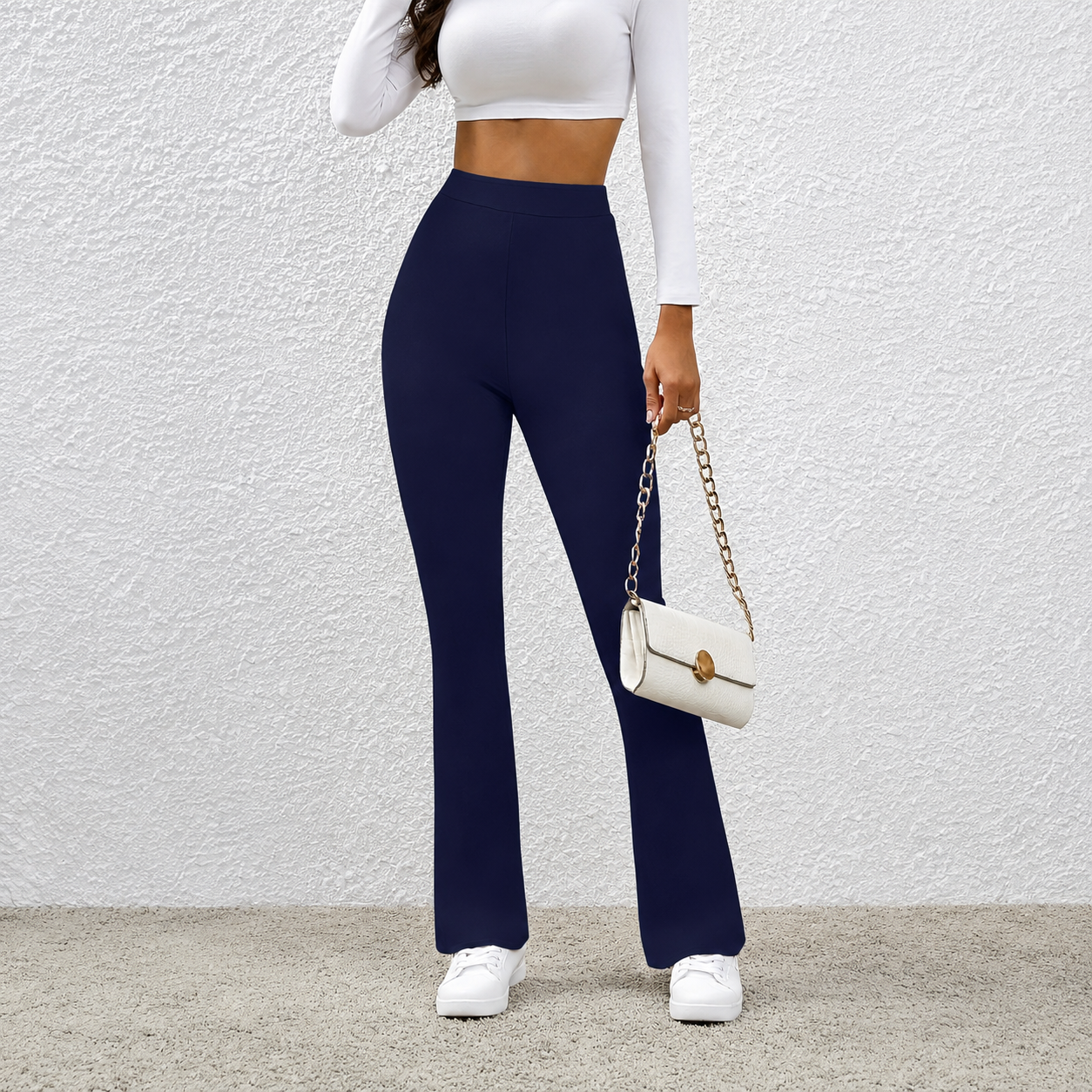 High Waisted Wide Leg Trousers For Women