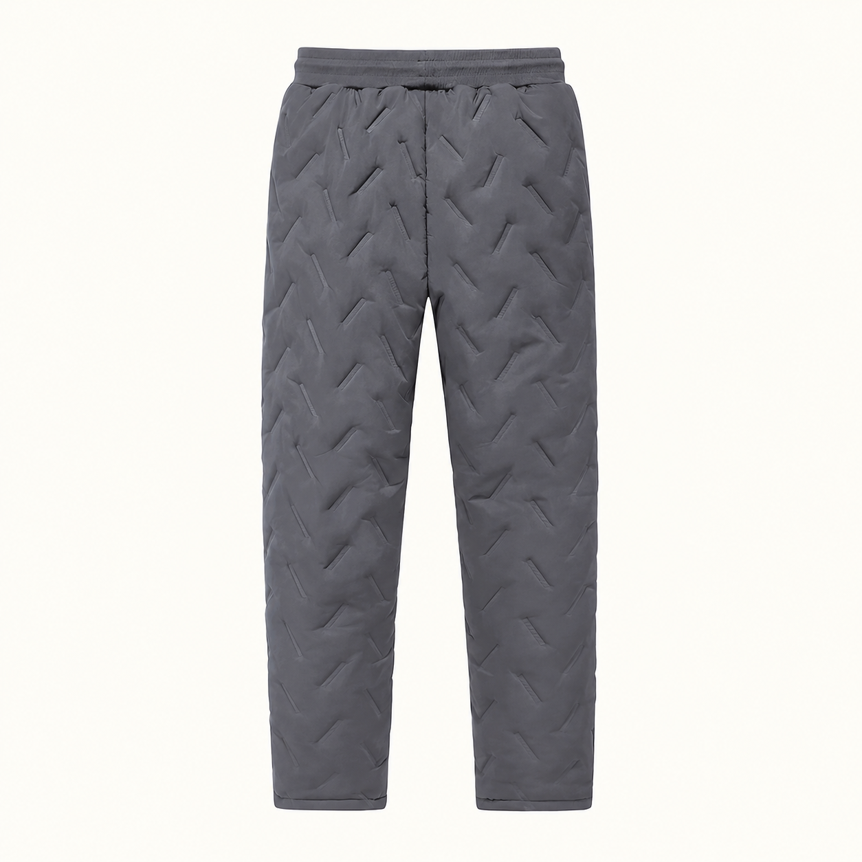 Fleece Lined Thermal Jogger Pants with Drawstring and Zipper Pocket for Men