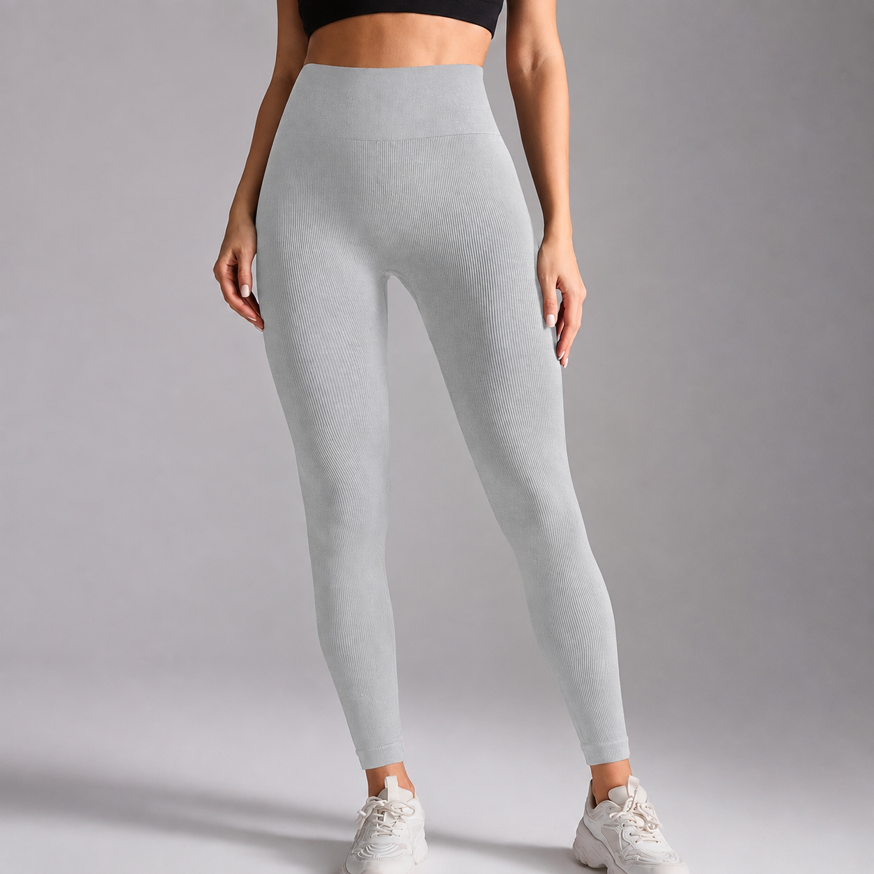 Vertical Striped Seamless Yoga Pants For Women