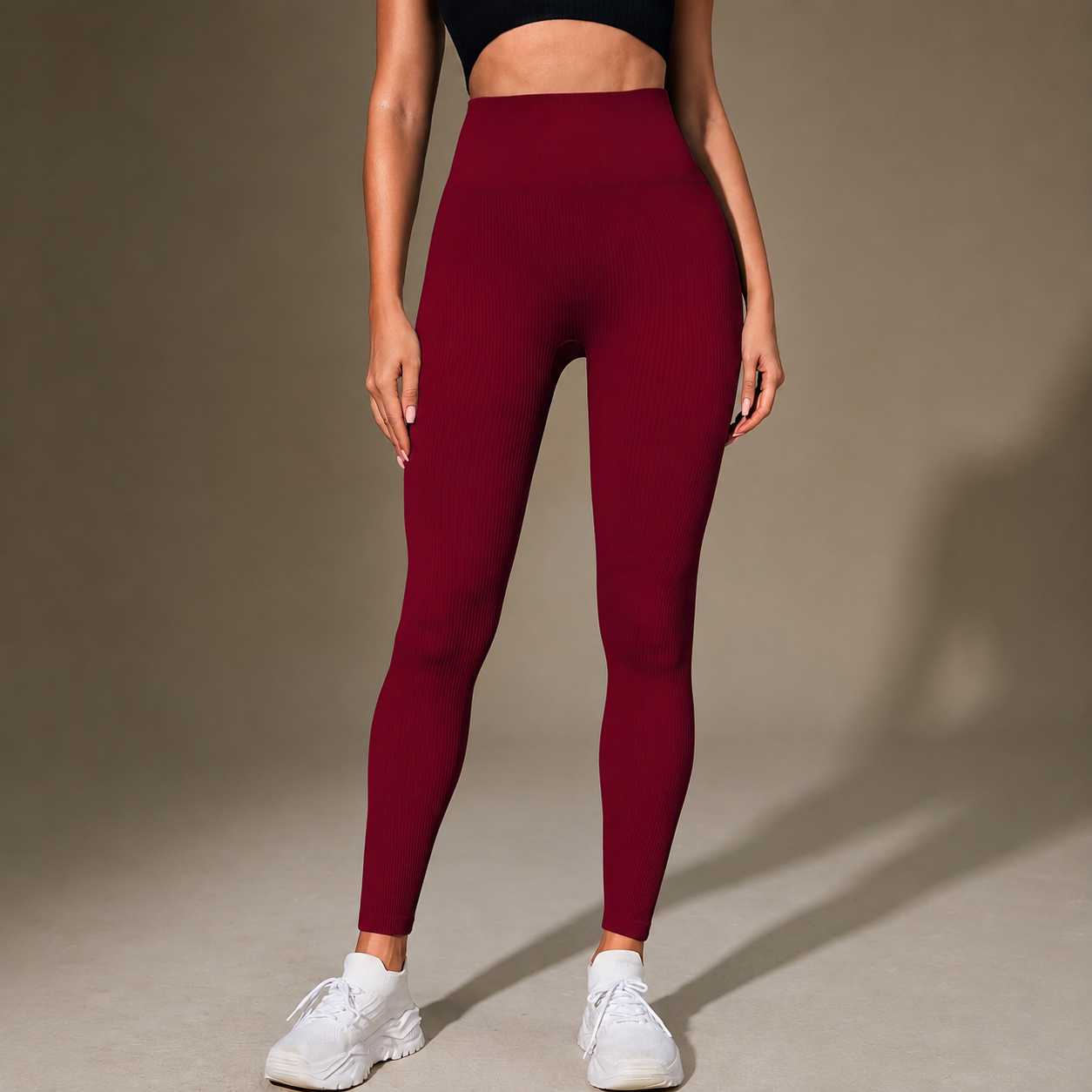 Vertical Striped Seamless Yoga Pants For Women
