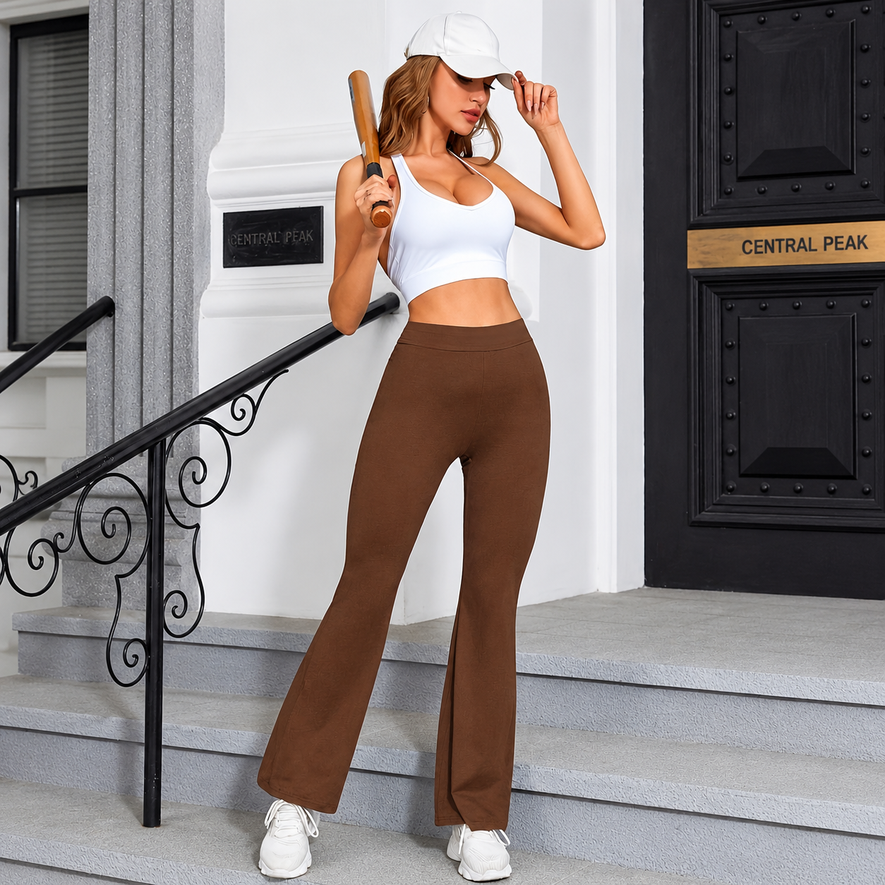 Casual Flare Solid Fashion Pants For Women
