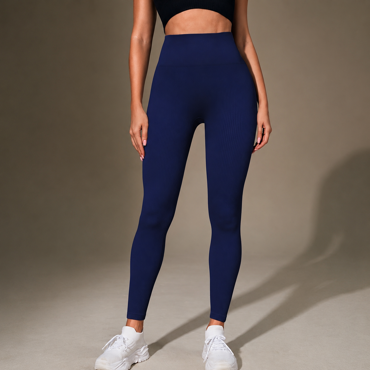 Vertical Striped Seamless Yoga Pants For Women