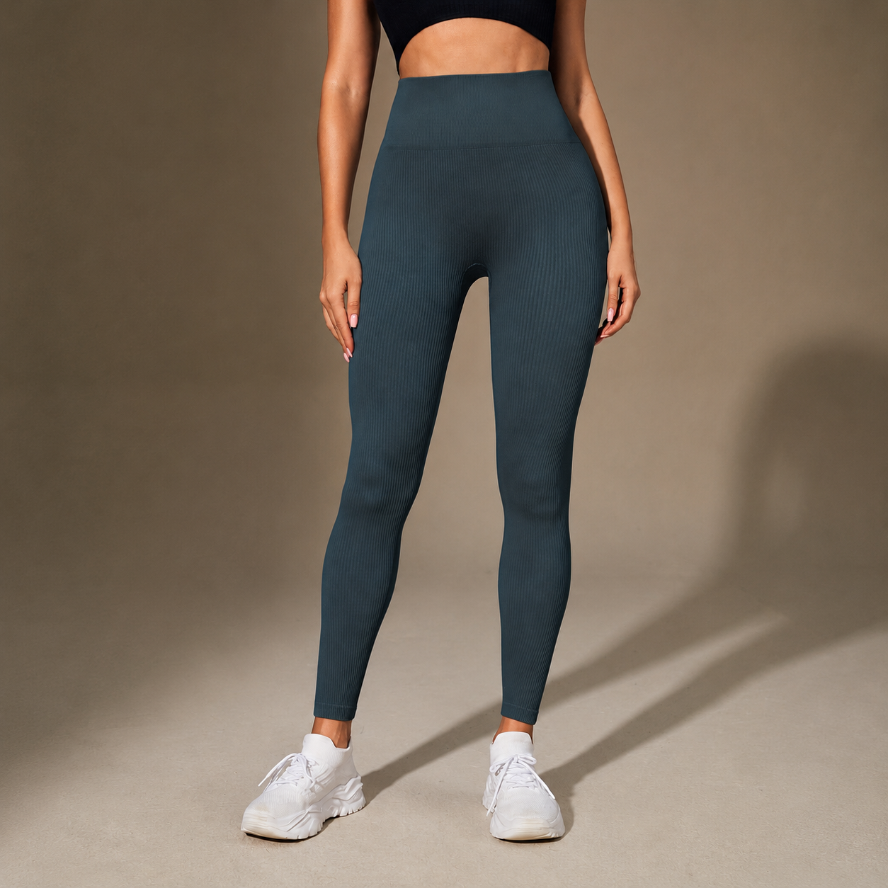 Vertical Striped Seamless Yoga Pants For Women