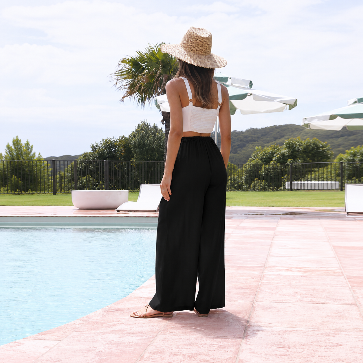 Wide Loose Casual Lounge Fit Pants For Women