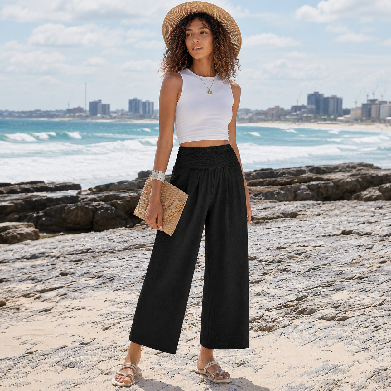 Wide Loose Casual Lounge Fit Pants For Women