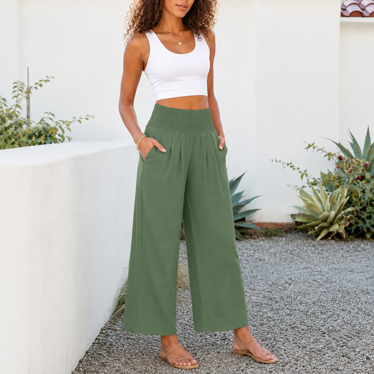 Wide Loose Casual Lounge Fit Pants For Women