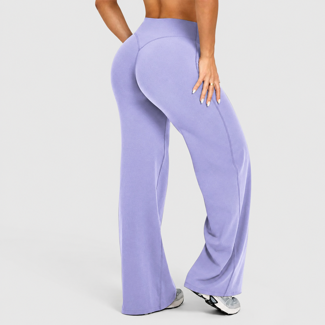 Solid Colored Loose Fit Athletic Pants For WOmen