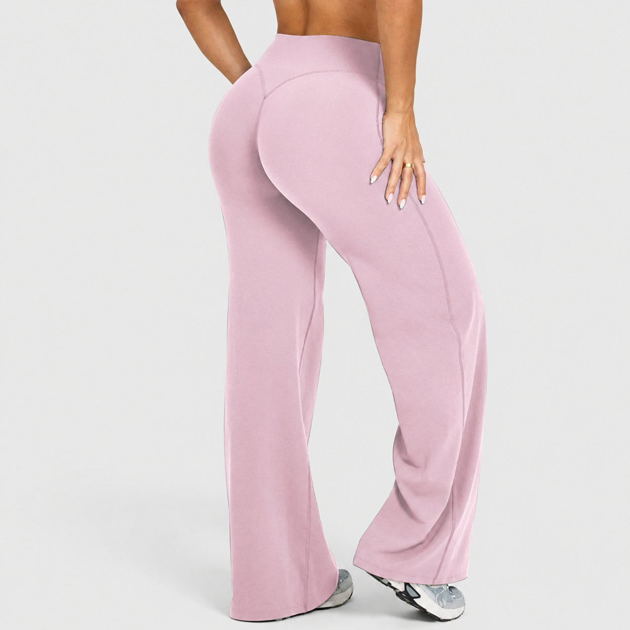 Solid Colored Loose Fit Athletic Pants For WOmen