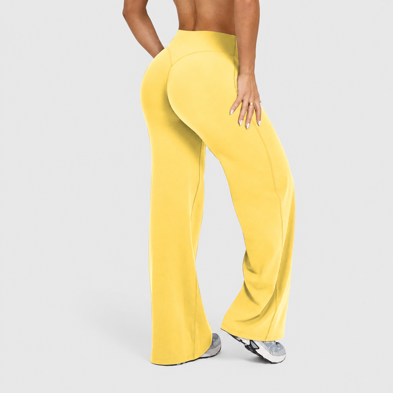 Solid Colored Loose Fit Athletic Pants For WOmen