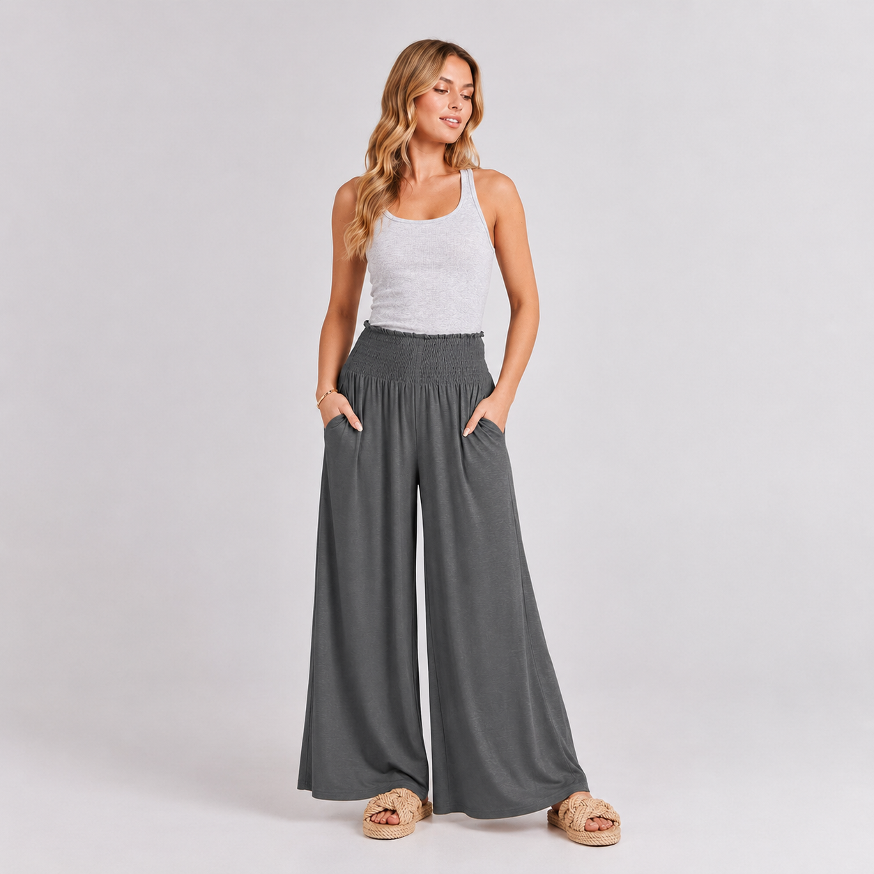 Casual Wide Loose Boho Summer Pants For Women