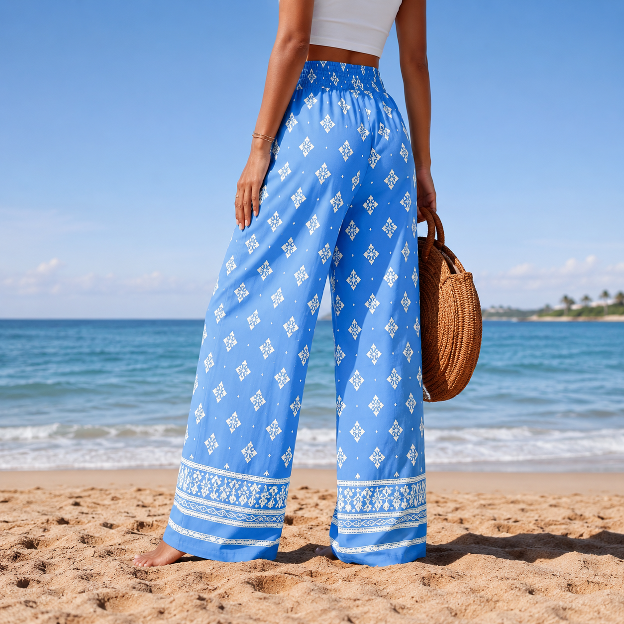 Casual Lounge Wide Loose Palazzo Fit Pants For Women